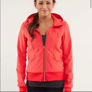 Lululemon Uba Hoodie Softshell Red Size 6 RARE